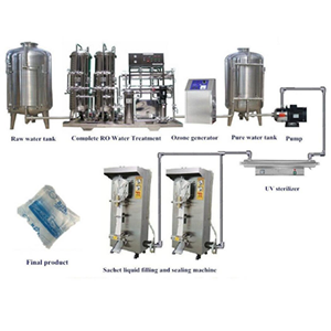 4500-6000BPH Sachet water production line