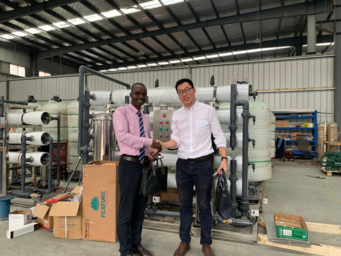 Liberia customer visit our factory