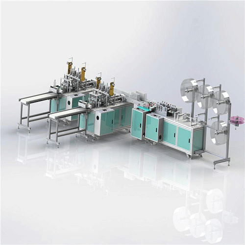Fully auto outside earloop mask production line